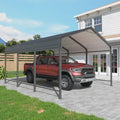 10x15 Metal Carport Carports with Enhanced Base Heavy Duty Garage Outdoor Galvanized Car Shelter for Car, Boats and Truck