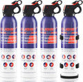 Fire Extinguisher for Home & Vehicle - 600g Fire Extinguisher | Grease & Electrical Fire Extinguisher for Kitchen, Car, Portable (4-Pack)