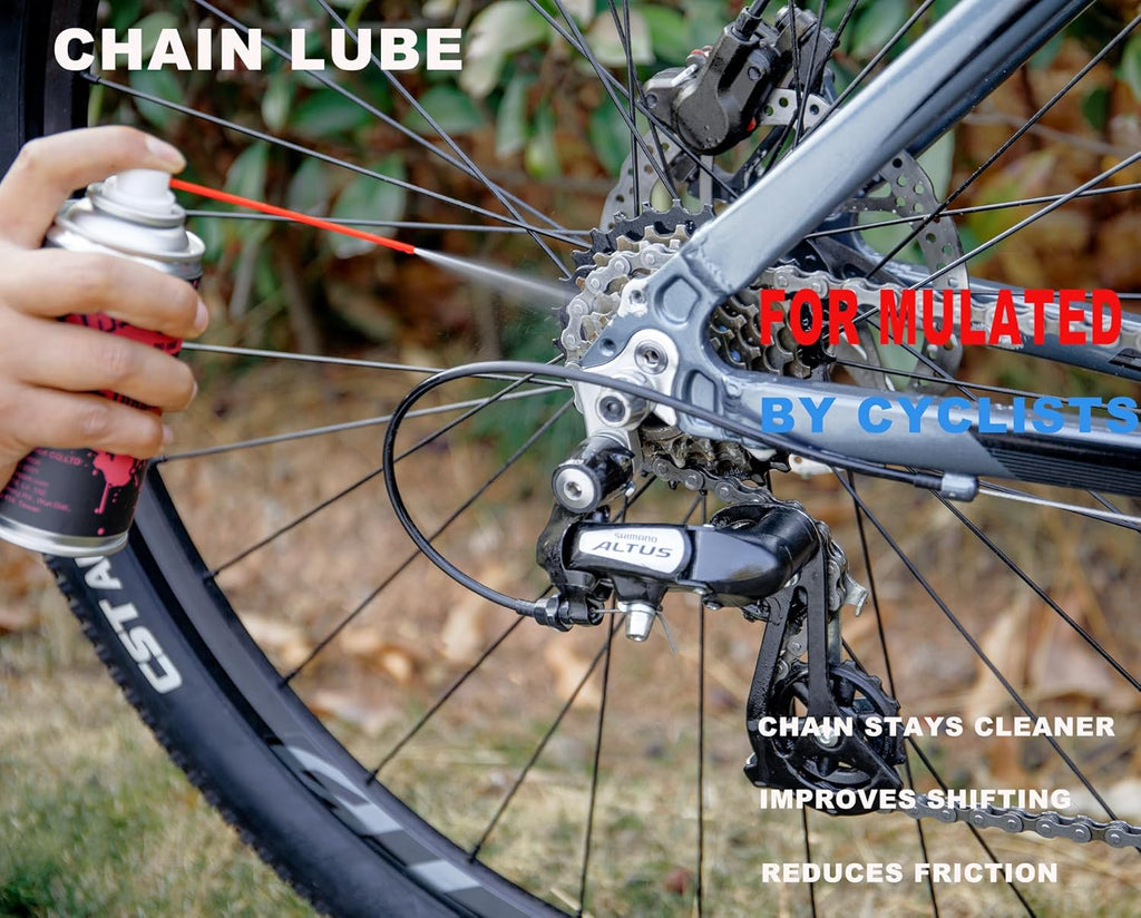 Cleaning Kit-Bike Wash & Drivetrain Essentials Kit with bike clean,Bicycle Degreaser,dry Lubricant,Cleaning Brush Tool-Bike Maintenance for Mountain Road Gravel Bikes