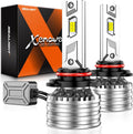SEALIGHT Powersport HB3 Fog Bulbs with Cooling Fan, 55000LM Super Bright 9005 Fog Lights, Plug and Play, Light Bulb,Pack of 2