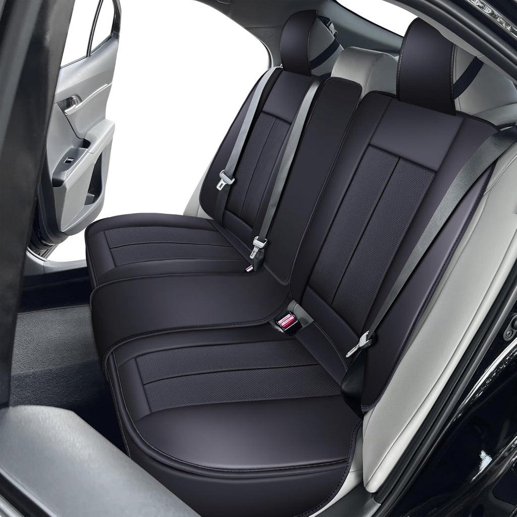 OASIS AUTO Custom Fit Seat Covers for 2012-2025 Toyota Camry, Waterproof Faux Leather Seat Protector Cushion Camry Car Accessories (Full Set, Inky)