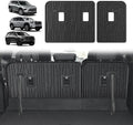 TripleAliners Backrest Mats All Weather Liners Compatible with 2024+ GMC Acadia/Chevy Traverse & 2025 Buick Enclave TPE Third Row Seats Back Cover