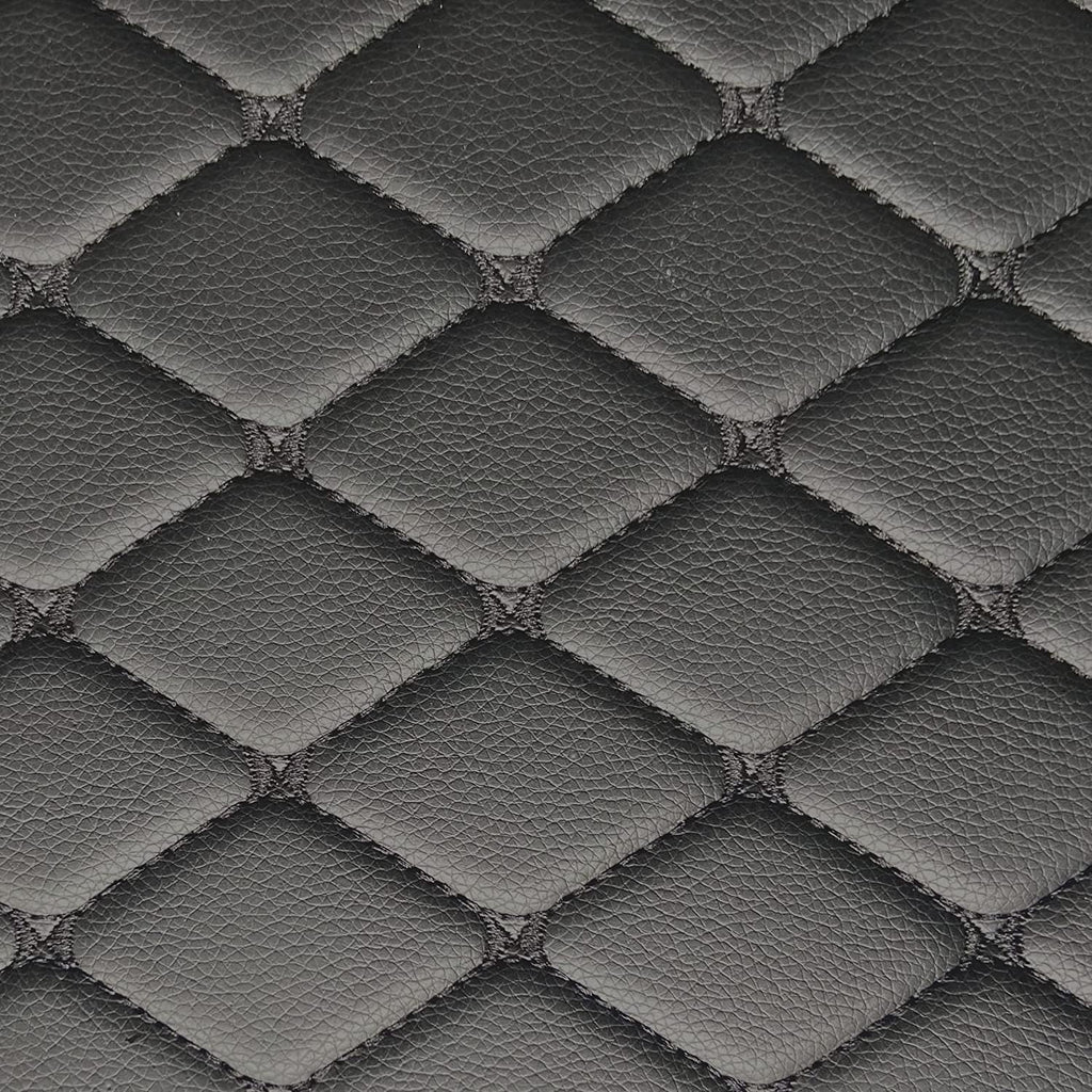 Custom All-Weather Protection Luxury Leather Floor Mats for Cars SUVs Trucks According Anti-Slip Leather Floor mats ﻿ (Black)