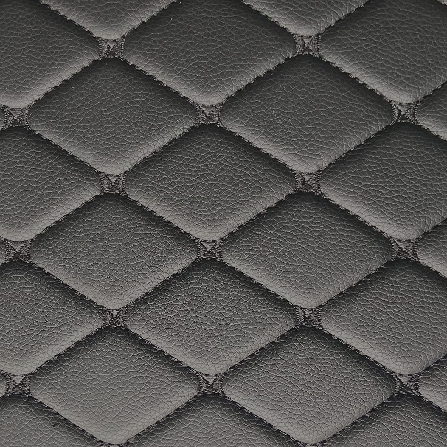 Custom All-Weather Protection Luxury Leather Floor Mats for Cars SUVs Trucks According Anti-Slip Leather Floor mats ﻿ (Black)