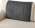 Eismodra Couch Cover,Sectional Couch Covers,Sofa Covers for 3 Cushion Couch,Anti-Slip Sofa Slipcovers for Dogs Cats Kids Loveseat Recliner L Shaped Armrest Backrest,Dark Gray 36''x36''(Only 1 Piece)