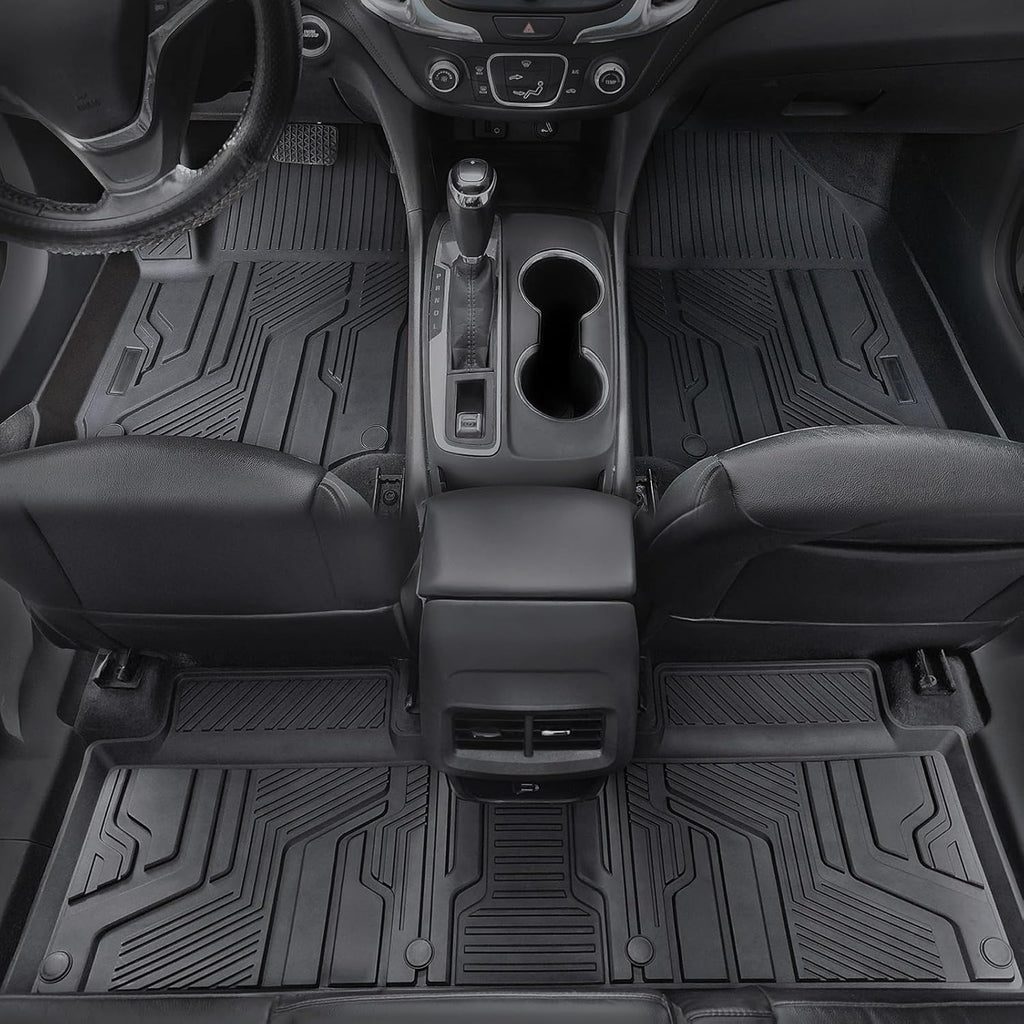 Floor Mats Set Cargo Liner and Backrest Mat for for Chevy Chevrolet Equinox/GMC Terrain 2018-2024, All Weather TPE Full Mat Set Cargo Mat for Equinox Accessories