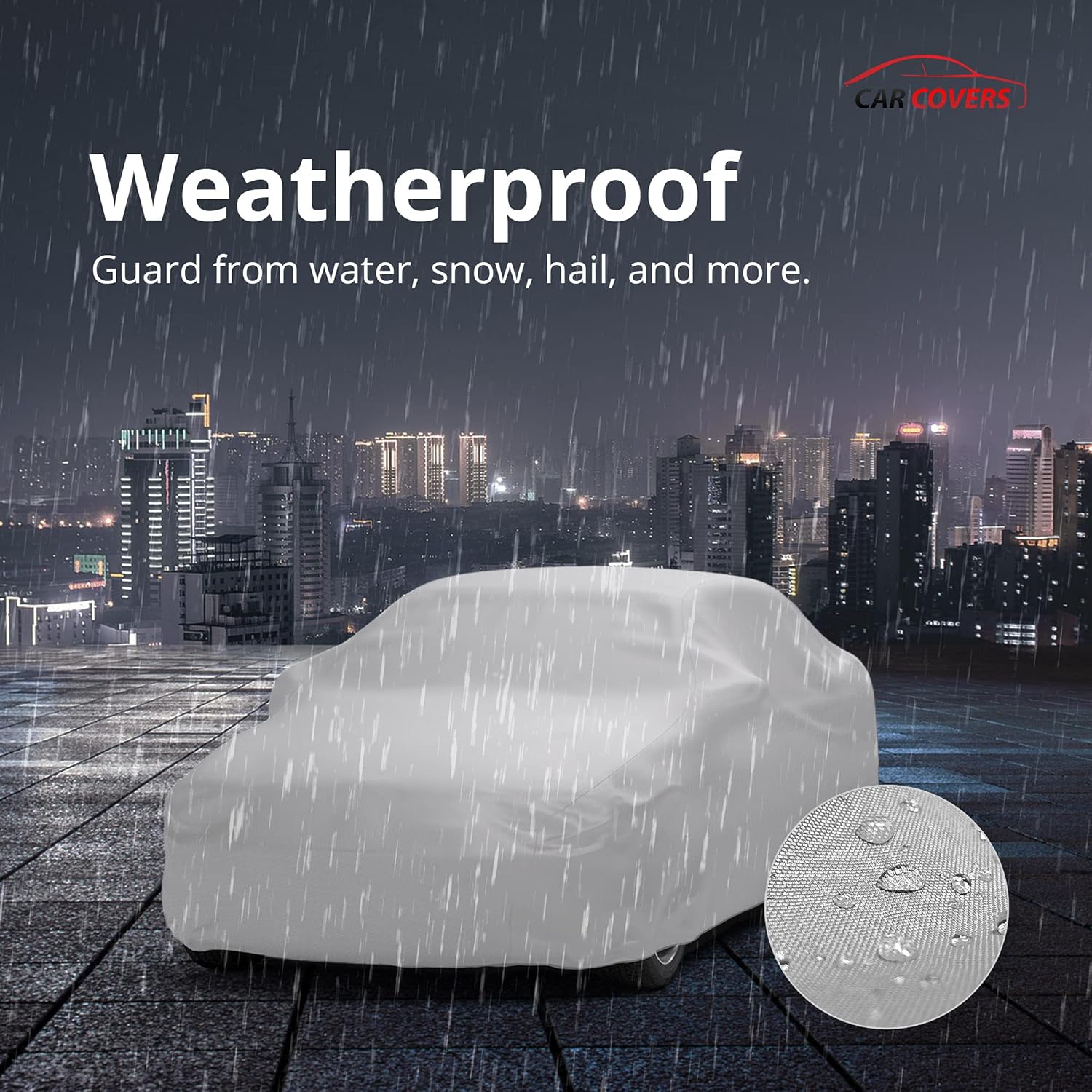 Car Covers Weatherproof Max Car Cover & Warranty Compatible with Porsche 1974-1989 911 Turbo (Type 930) – Outdoor Cover Theft Cable Lock Car Accessories Better Than Waterproof