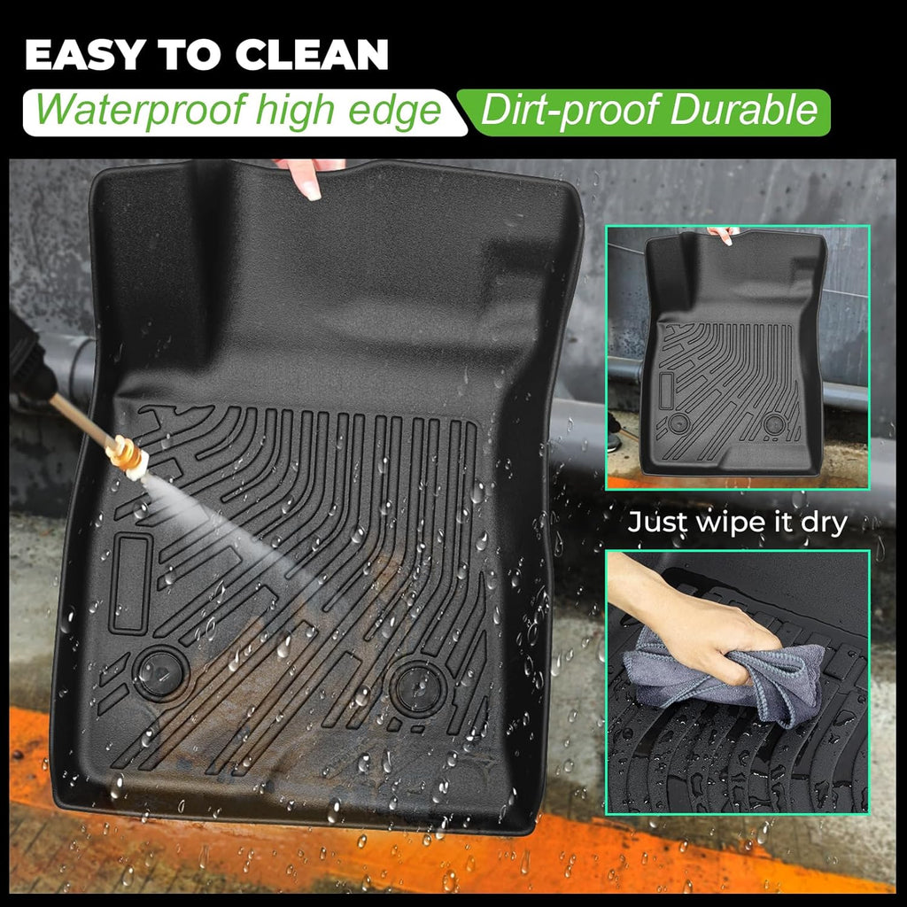 Floor Mats & Cargo Liner Custom Fit for Chevy Trax 2024 2025 Floor Mats & Cargo Liner with Backrest Mat Full Set All Weather Protection TPE for Chevy Trax Accessories