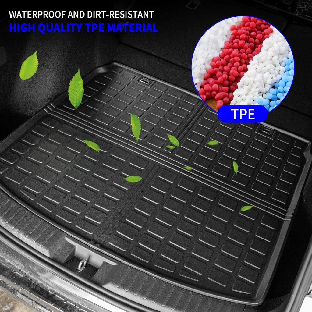 Rongtaod Cargo Mat Compatible with 2023 2024 2025 2026 Honda CRV (Include Hybrid) Cargo Liner Trunk Mat TPE All Weather Trunk Liner Honda CR-V Accessories (Fit Upper Deck, Trunk Mat)