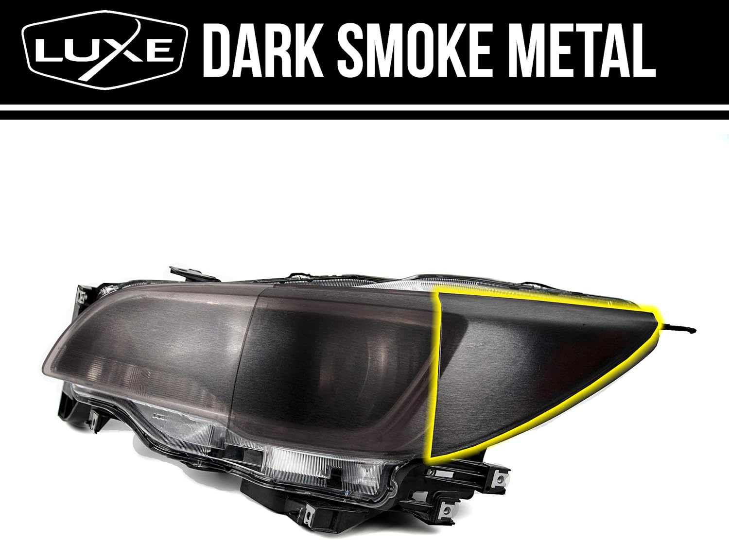 Luxe LightWrap Dark Metal Universal Headlight Tail Light Tint Kit (20” x 2 Yard)