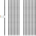 Rebar Stakes 36 inches 16-Pack Concrete Form Stakes Straight 3/8" Diameter Rebar Ground Metal Stakes for Landscaping, Securing Fence, Garden Plants Support, Survey Markers and Securing Trees