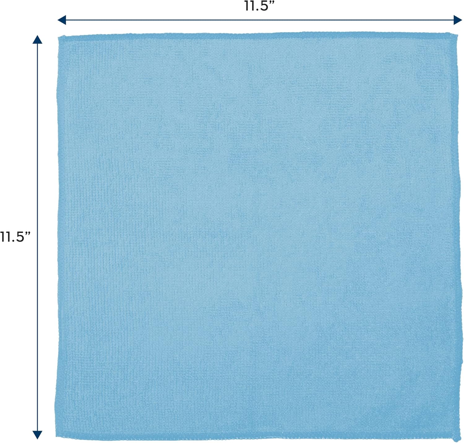 S&T INC. 150 Pack Microfiber Cleaning Cloth, Bulk Towels for Home, Reusable Microfiber Towels for Cars, Cleaning Rags, Light Blue, 11.5 Inches x 11.5 Inches, 150 Count