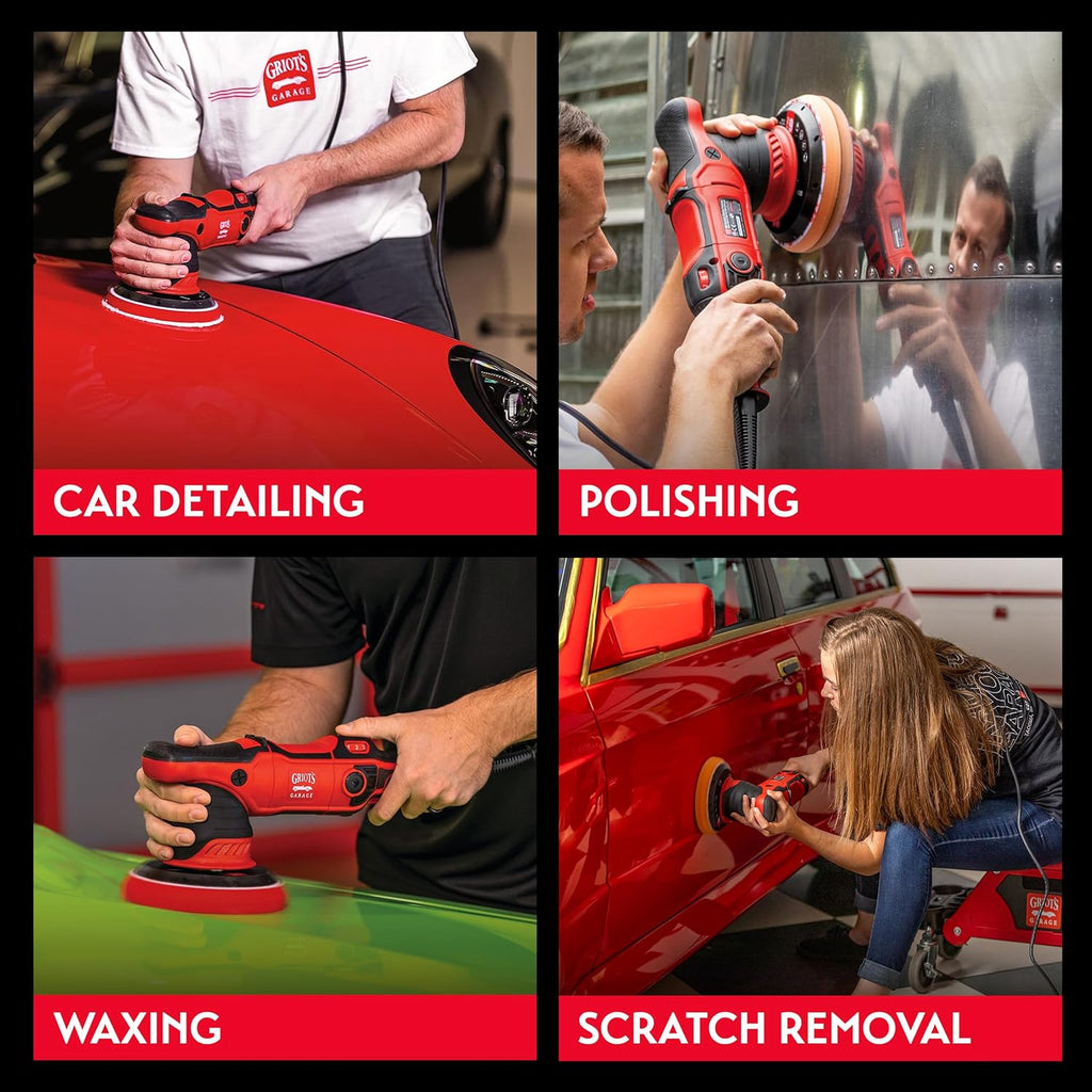 Griot's Garage G9 Random Orbital Polisher 10901 – 1000-Watt Dual Action Buffer for Car Detailing, Polishing, Waxing, Swirl and Scratch Removal – 6" Backing Plate, Variable Speed, Ergonomic Grip