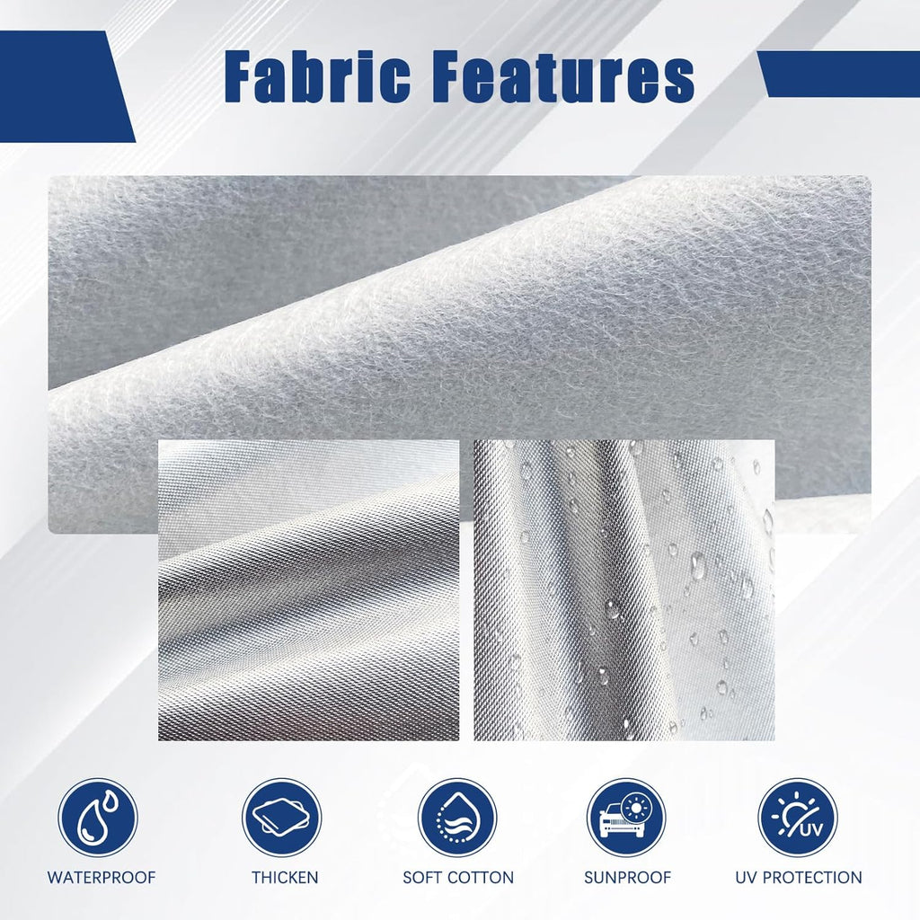 Kayme 6 Layers Car Cover Custom Fit for Mercedes Benz CLK 200 280 320 350 430 500 (1997-2025) Waterproof All Weather for Automobiles, Outdoor Full Cover Rain Sun UV Protection.Silver