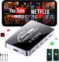 AI Box Wireless CarPlay & Auto Adapter - Plug & Play, Dual-Band WiFi, Bluetooth 5.0, 4K Video Support, Android 12.0 System, Compatible with Factory CarPlay & Android Auto （4GB RAM+32GB ROM）