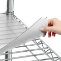 Sterling Shelf Liners for Wire Shelf System - Plastic Wire Shelving Shelf Mats - Clear, 24x48 Inch 4pcs
