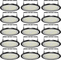 Viugreum 15 Pack 200W LED High Bay Lights, 20000LM 6000K-6500K Daylight White UFO LED Shop Lights, Warehouse Workshop Garage Factory Area LED Lighting Fixture