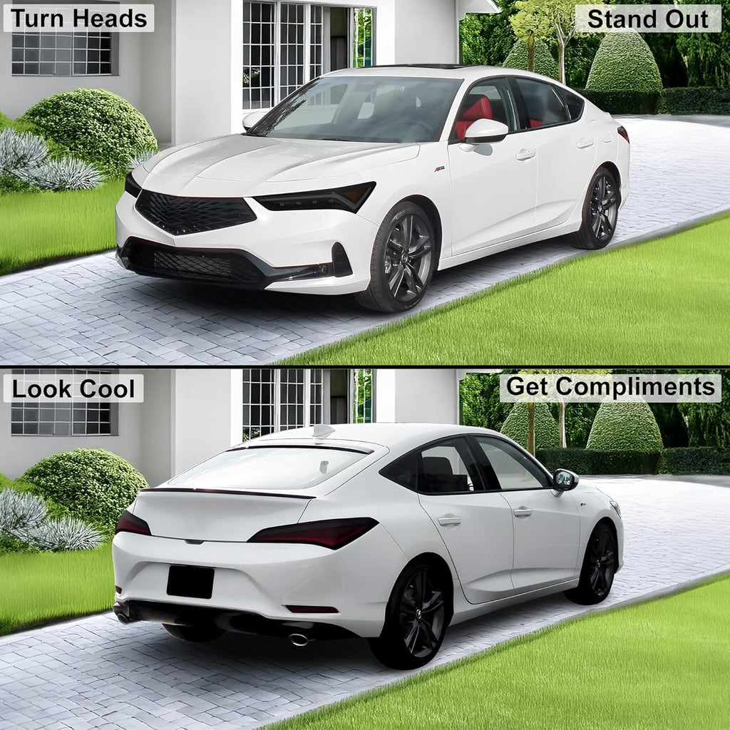 BOGAR TECH DESIGNS Full Headlight Taillight Tint Kit Compatible with Acura Integra 2023-2025, Dark Smoke