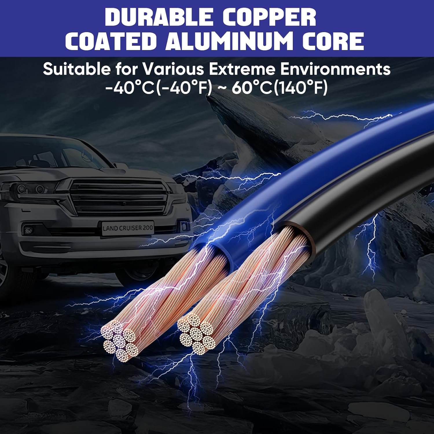 2/0 Gauge 30 FT Heavy Duty Jumper Cables, 1500Amp Quick Connect Booster Cables for 12V & 24V Cars, SUVs and Trucks, Kit with Carry Case, Gloves, Brushes