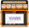 LAUNCH Creader Elite V2.0 for Land Rover Jaguar OBD2 Scanner, Bi-Directional Full Systems Diagnostic Scan Tool, All Reset Services, Active Test, Battery Reset, Height Calibration, Lifetime Free Update