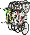 Ultrawall Stainless Steel Bike Storage Rack,6 Bike Storage Hanger Wall Mount for Home & Garage Holds Up to 300lbs, Black