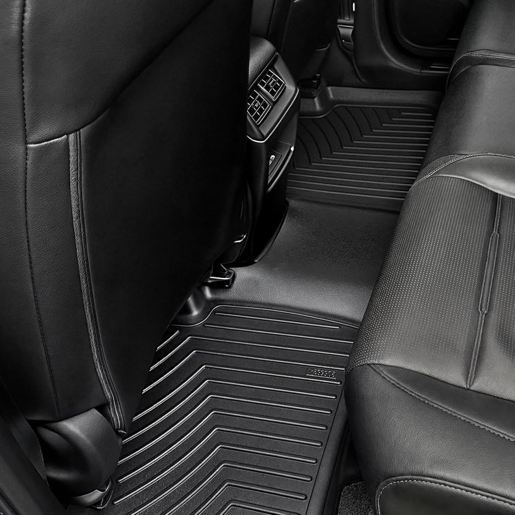 OEDRO Floor Mats Fits for Honda CR-V 2023-2026(Include Hybrid), Custom Fit TPE All-Weather Floor Liners, Includes 1st and 2nd Row Full Set Liners, Black