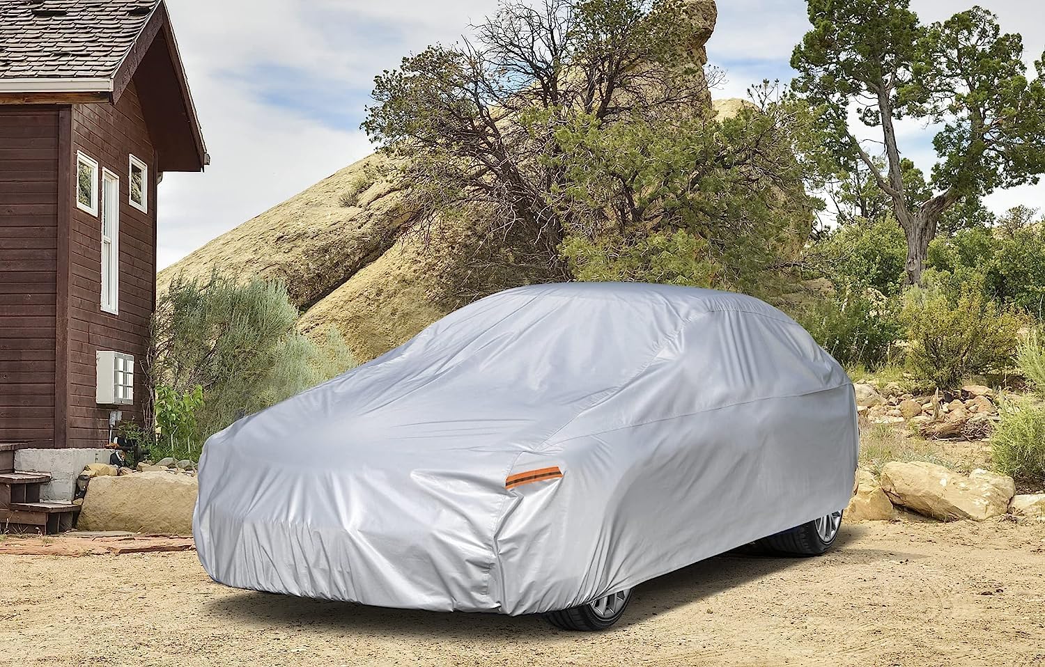 Kayme 6 Layers Car Cover Custom Fit for BMW 6 Series / 8 Series (2003-2025) Waterproof All Weather for Automobiles, Outdoor Full Cover Rain Sun UV Protection.Silver
