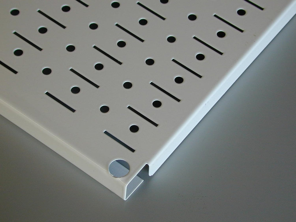 Wall Control Pegboard Organizer 4 ft. Metal Pegboard Standard Tool Storage Kit with White Toolboard and Blue Accessories