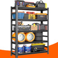 78"H Garage Storage Shelves Heavy Duty Garage Shelving, 4500 LBS Capacity 5 Tier Adjustable Metal Utility Shelves Industrial Shelving Units for Basement and Warehouse, 78"H×47.24"W×18"D, Black
