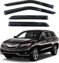 KPY Window Visor Compatible with Acura RDX 2013-2018, 4PC Rain Guard Side Window Vent Deflectors Tape-On Mugen Style, 2013 2014 2015 2016 2017 2018