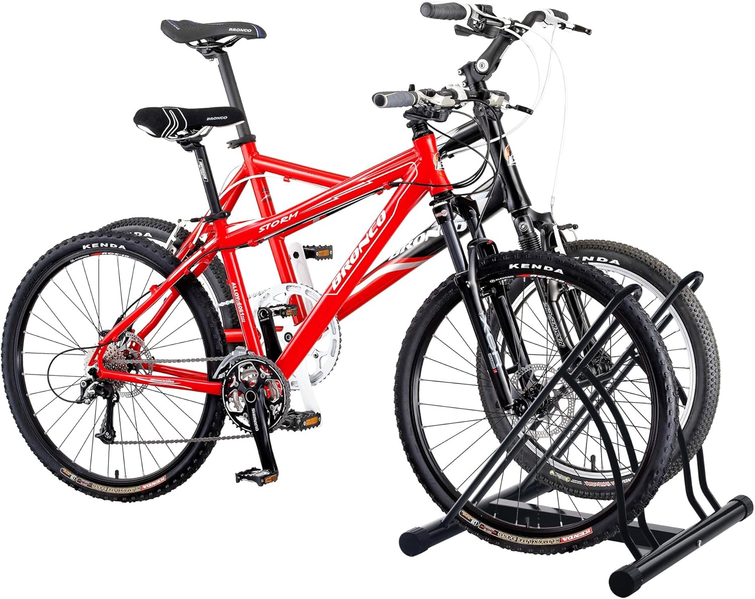 RAD Cycle Mighty Rack Two Bike Floor Stand Bicycle Instant Versitile Pro Quality Bike Park