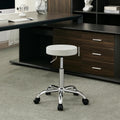 Drafting Stool, Adjustable Office Chair19.5’’-26.6’’, Gray Work Stools with Wheels (Gray)