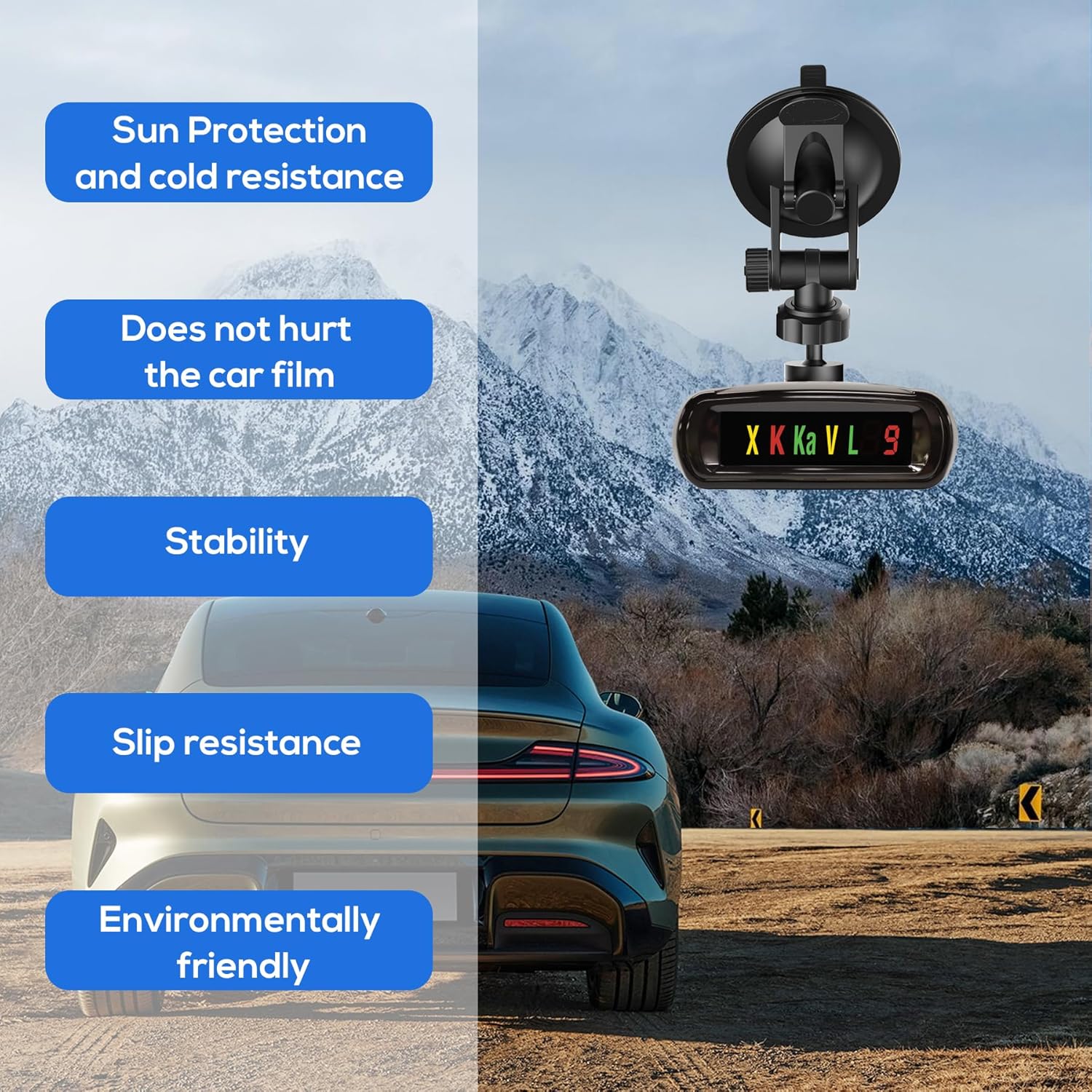 Super Radar Detector Mount,Super Car Windshield,Dashboard Suction Cup Bracket,Suitable for Radar Detector (for Whistler Radar)