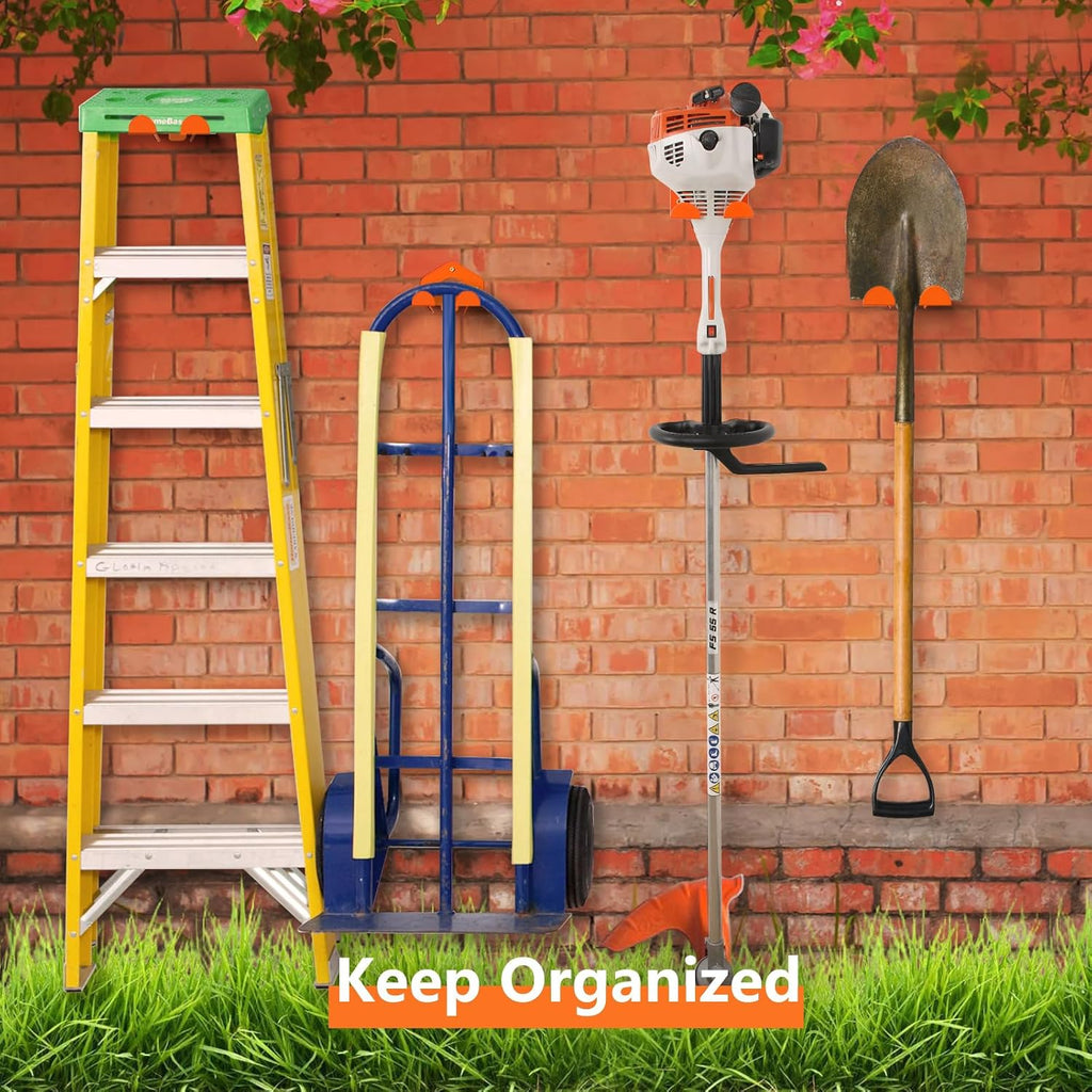 Weed Eater Hanger, Garage Organization Wall Hanger, Weed Eater Holder Heavy-Duty String Trimmer Rack for Hedge Trimmer, Garden Tools, Garage, 1 Pack