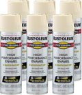 Rust-Oleum 7570838-6PK Professional High Performance Enamel Spray Paint, 15 Oz, Gloss Almond, 6 Pack