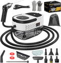 Handheld Steam Cleaner for Home, 2500W High Temperature Pressurized Machine, 1.6L Water Tank, Handle-controlled Steam Output, Portable Cleaning Steamer for Car, Bed Bugs, Furniture, Grout (White)
