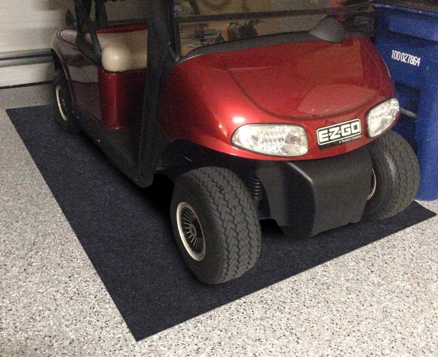 Garage Floor Mat，Absorbent Oil Mat—Floor Mat for Golf Carts,Motorcycles，Protect Garage and Shop Floor Surface，Absorbent Felt and Leak-Resistant Anti-Slip Backing，Reusable/Washable (7'6"x18'1")