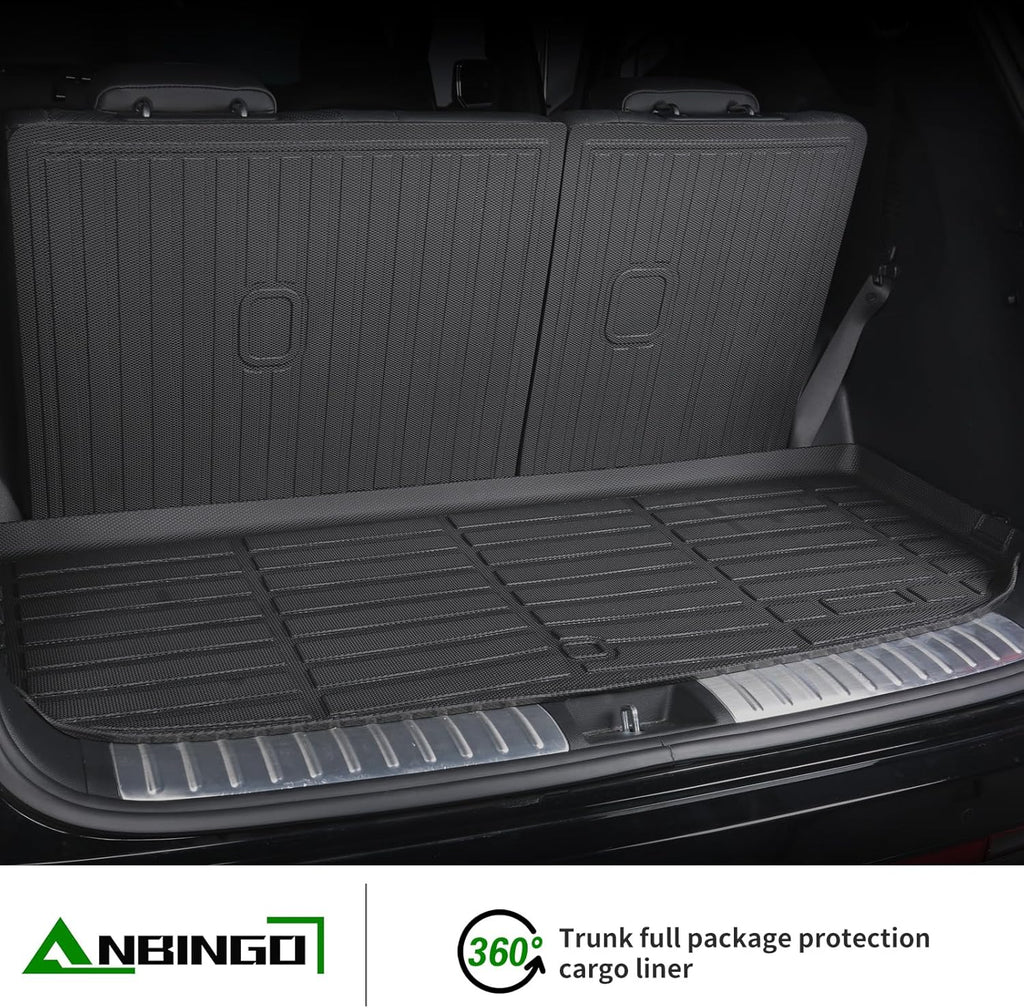 ANBINGO®Floor Mats Fit for Cadillac XT4 2019-2025 & Seatback & Cargo Liners All Weather Rugs for Cadillac XT4 TPE Car Mats for Cadillac XT4 Rubber Trunk Carpet for Cadillac XT4 Automotive Accessories