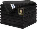 HOMERHYME Premium Microfiber Cleaning Cloth, 8 Pack, 12.6" x 12.6" Cleaning Towels, Lint-Free & Streak-Free, Ultra Absorbent, 300GSM, Reusable Microfiber Towel for Cars Kitchen Garage House Office