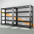 5-Tier Heavy Duty Garage Shelving Unit with Wire Shelves,3000 LBS Capacity Metal Storage Rack 76"H x 60"W x 24"D,Adjustable Boltless Steel Shelves for Garage,Basement,Pantry,Warehouse.2 Pack