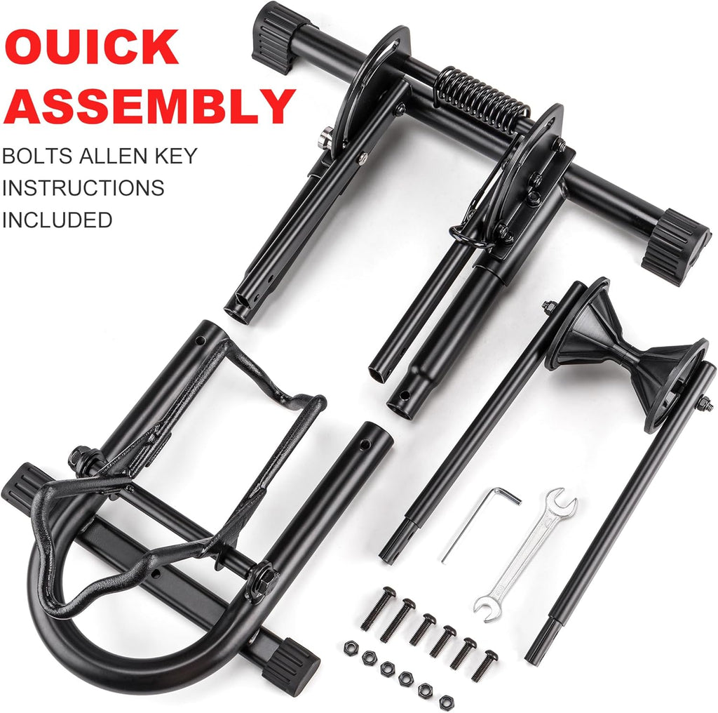 Indoor Bike Floor Stand - Bike Stand Rack for Garage/Home - Bike Storage Bicycle Parking Rack Fit 26”-29” Mountain Road Bikes
