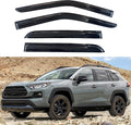 KPY Window Visor Compatible with Toyota RAV4 2019-2024, 4PC Rain Guard Side Window Vent Deflectors Tape-On Mugen Style, 2019 2020 2021 2022 2023 2024