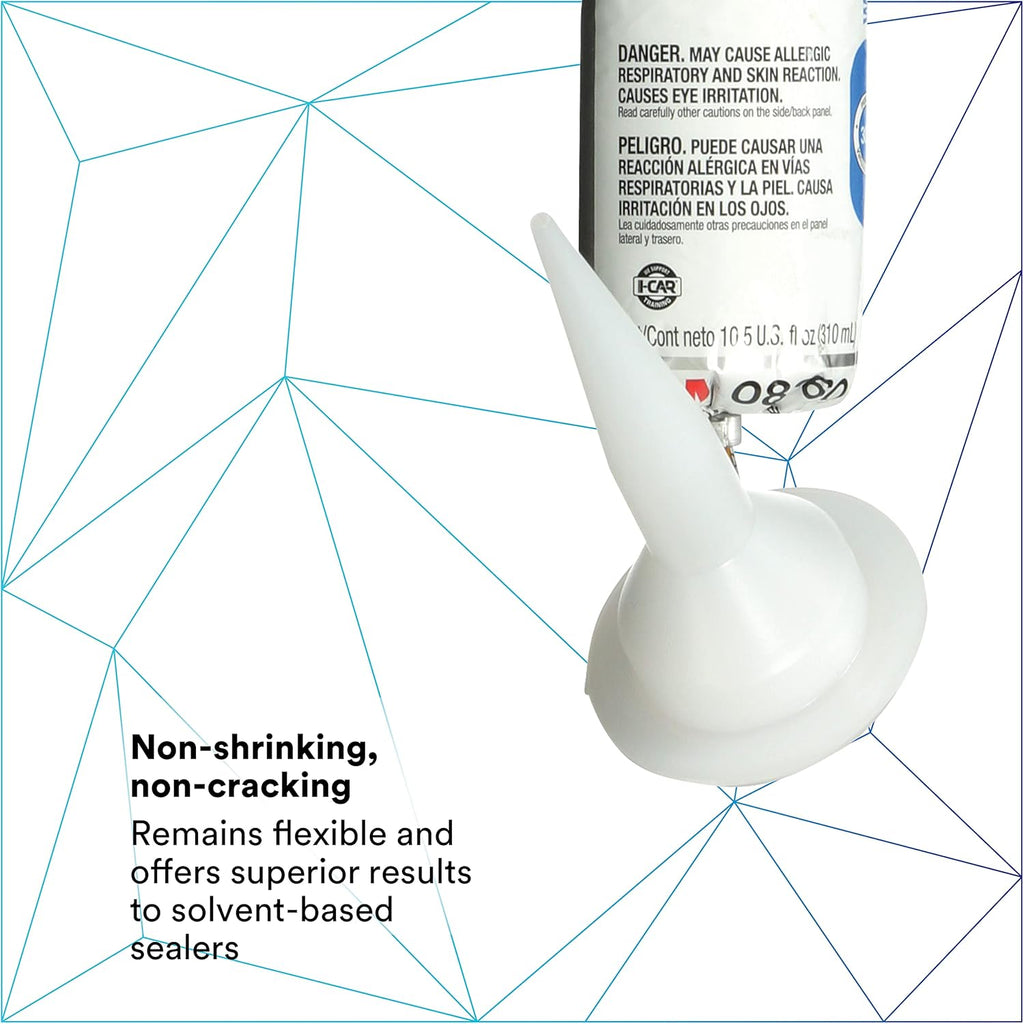 3M Urethane Seam Sealer, 08360, White Color, High Solids, Permanently Flexible, 310 mL/10.5 fl oz Foil Pack