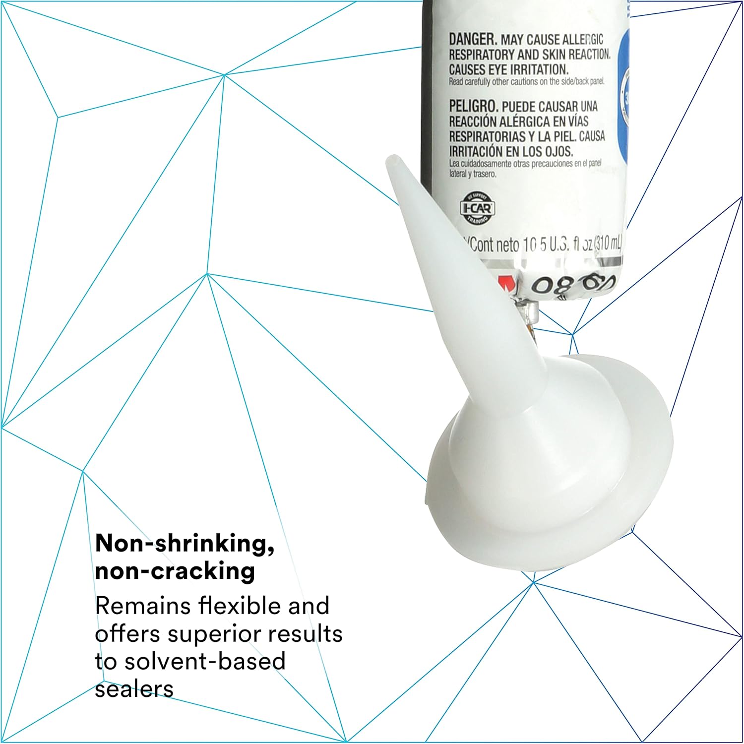 3M Urethane Seam Sealer, 08360, White Color, High Solids, Permanently Flexible, 310 mL/10.5 fl oz Foil Pack