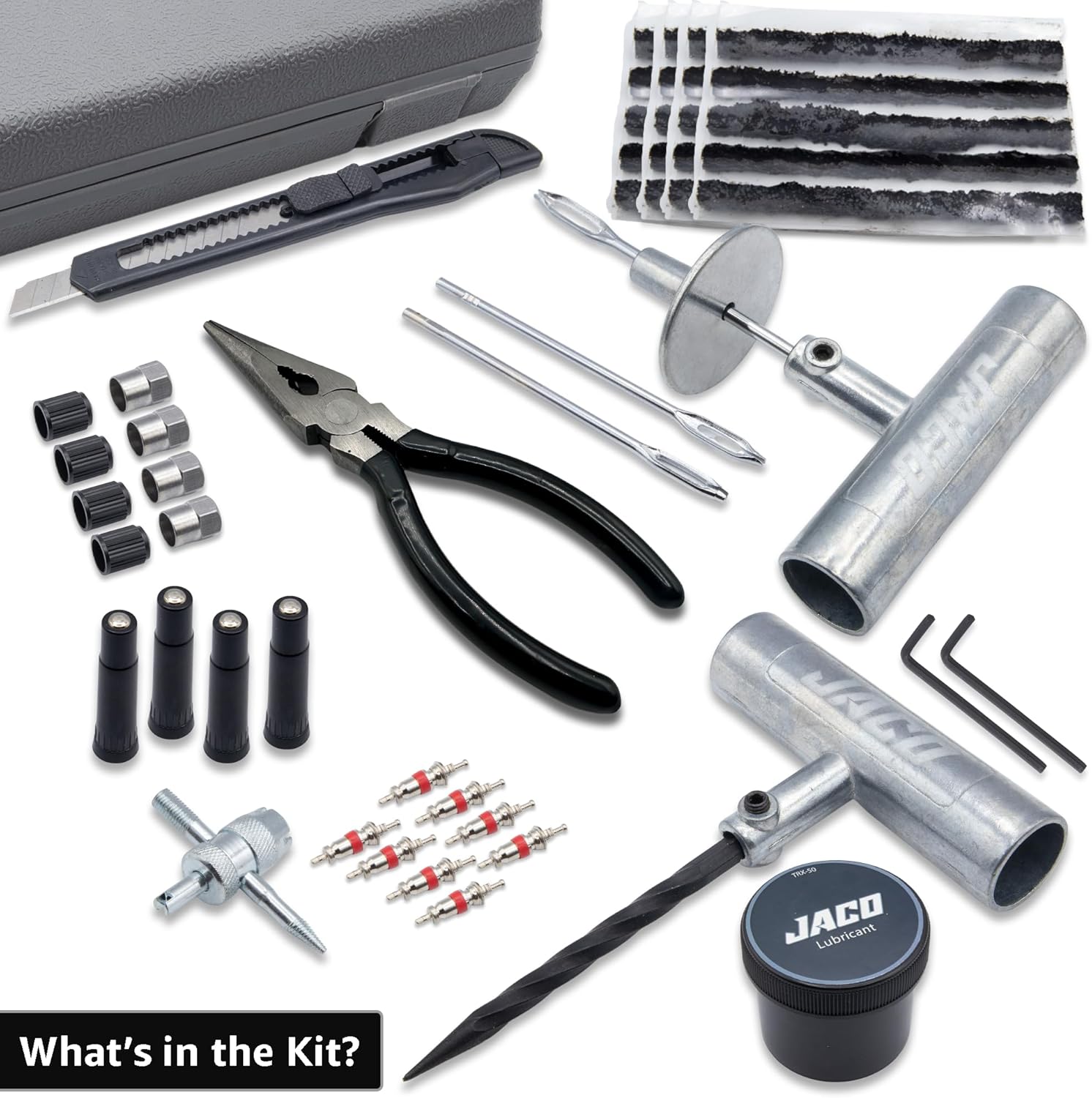 JACO TRX-50 Heavy Duty Tire Repair Kit | Universal Tire Plug Kit