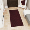 Ottomanson 2' x 5' Hallway Runner with Scraper Pile - Extra Durable Non-Slip Rug Mat for Indoor & Outdoor Use - Ideal for Kitchen, Entryway, Patio & Garage - High-Traffic Carpet, Red