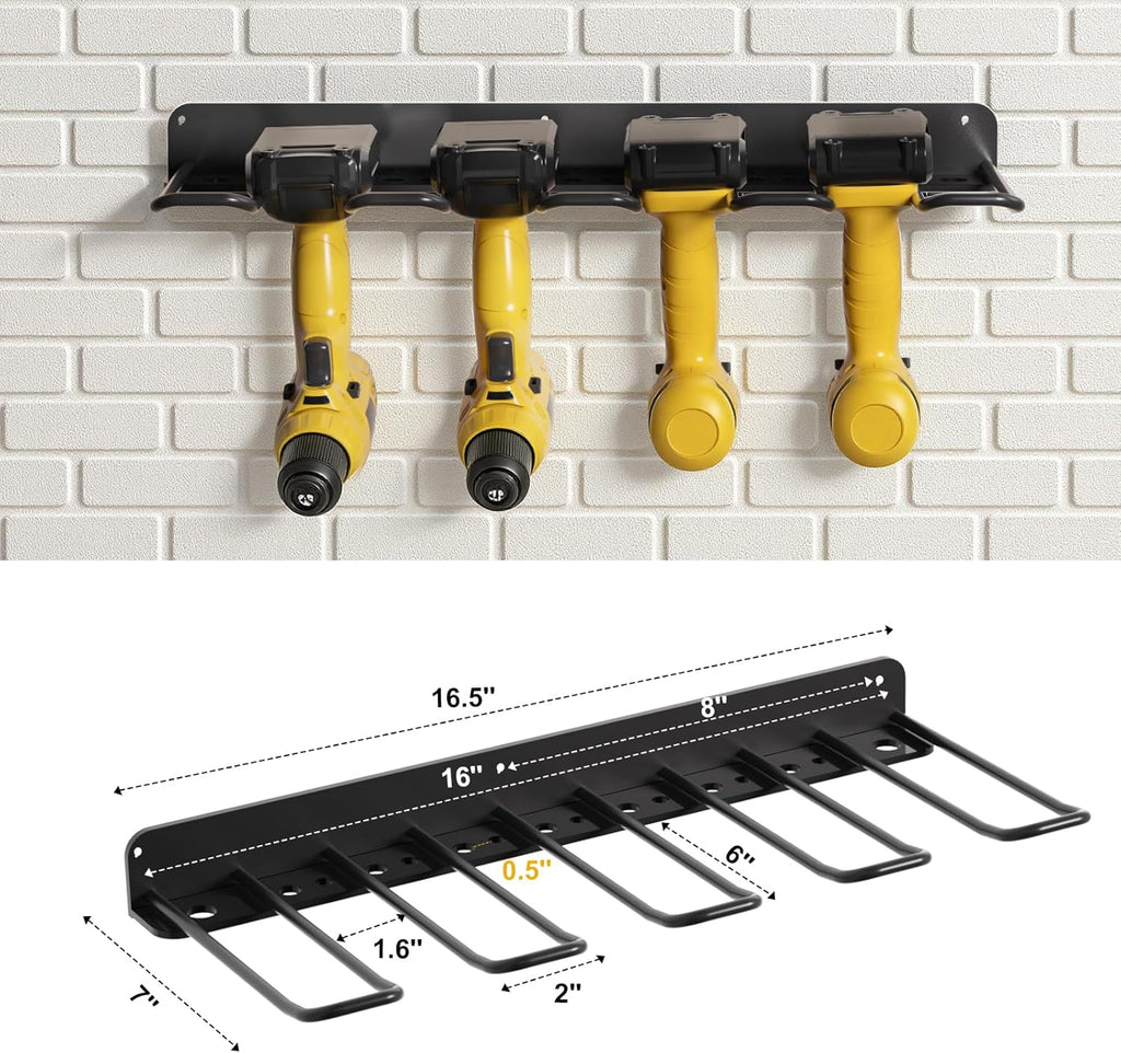 oviitech Power Tool Organizer Wall Mount，Power Tool Storage Rack for Garage Workshop, Father