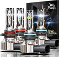 RENO 9005 9006 Bulb Combo, 9005 9006 Fog Lights Bulb, 9006 9005 Light Bulbs Fanless In Line Car Fog Bulb Plug and Play, Pack of 4