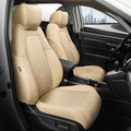 FREESOO CRV Seat Covers Full Set, for Honda CRV LX EX EX-L Sport Touring Hybrid 2017 2018 2019 2020 2021 2022, Custom Fit Seat Covers, Waterproof Leather Car Seat Covers, Beige