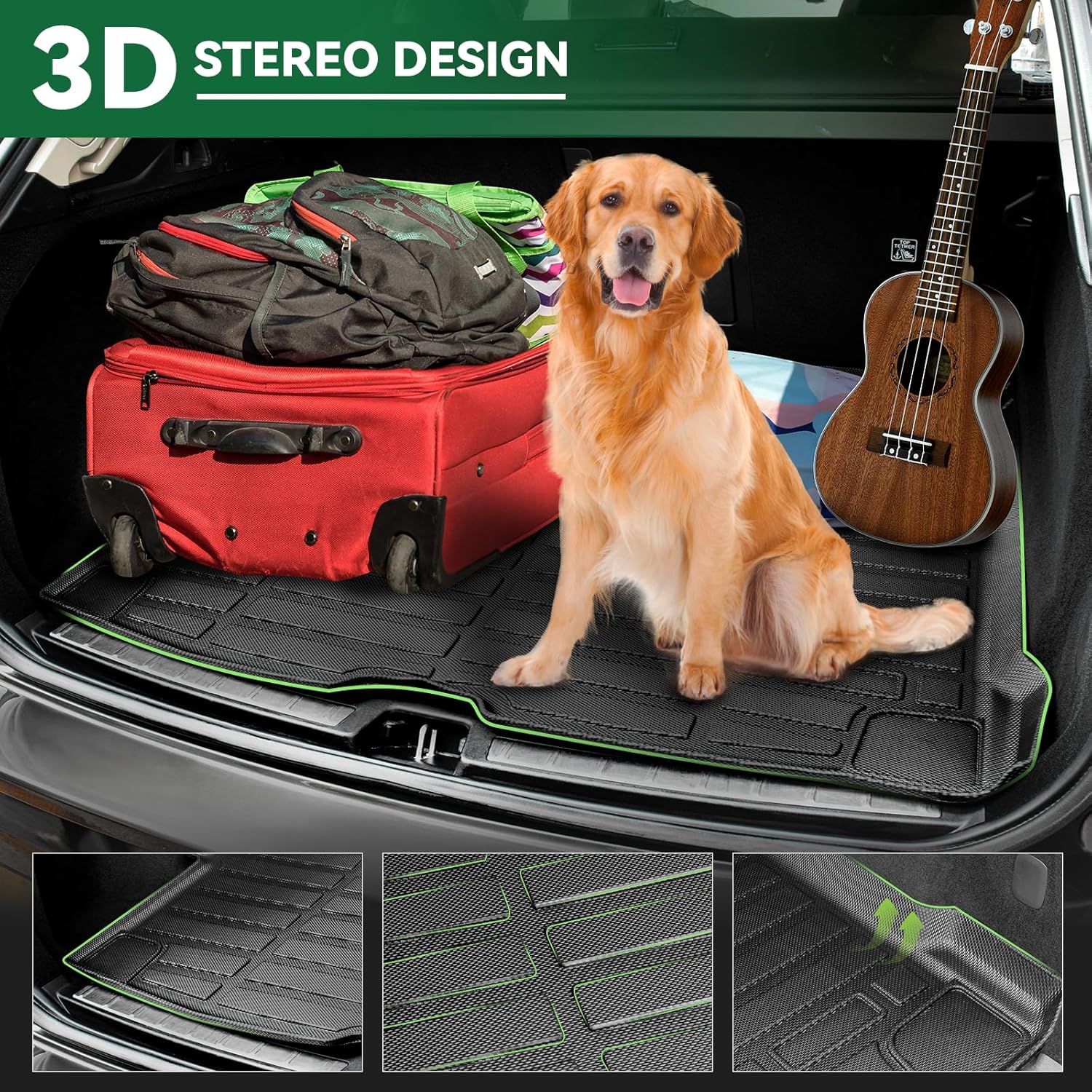 Floor Mats & Cargo Liner Custom Fit for 2024 2025 Chevrolet Chevy Equinox EV (Non Fuel), All Weather TPE Floor Mats for Cars, Car Floor Mats Full Set for Chevrolet Equinox EV Accessories